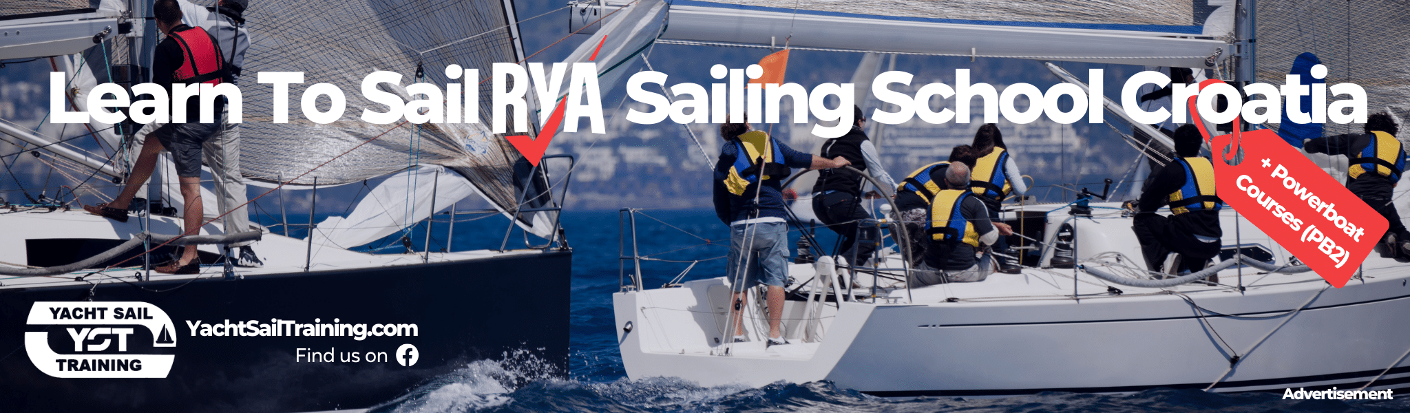 Sailing School Croatia Advert and speedboat tours